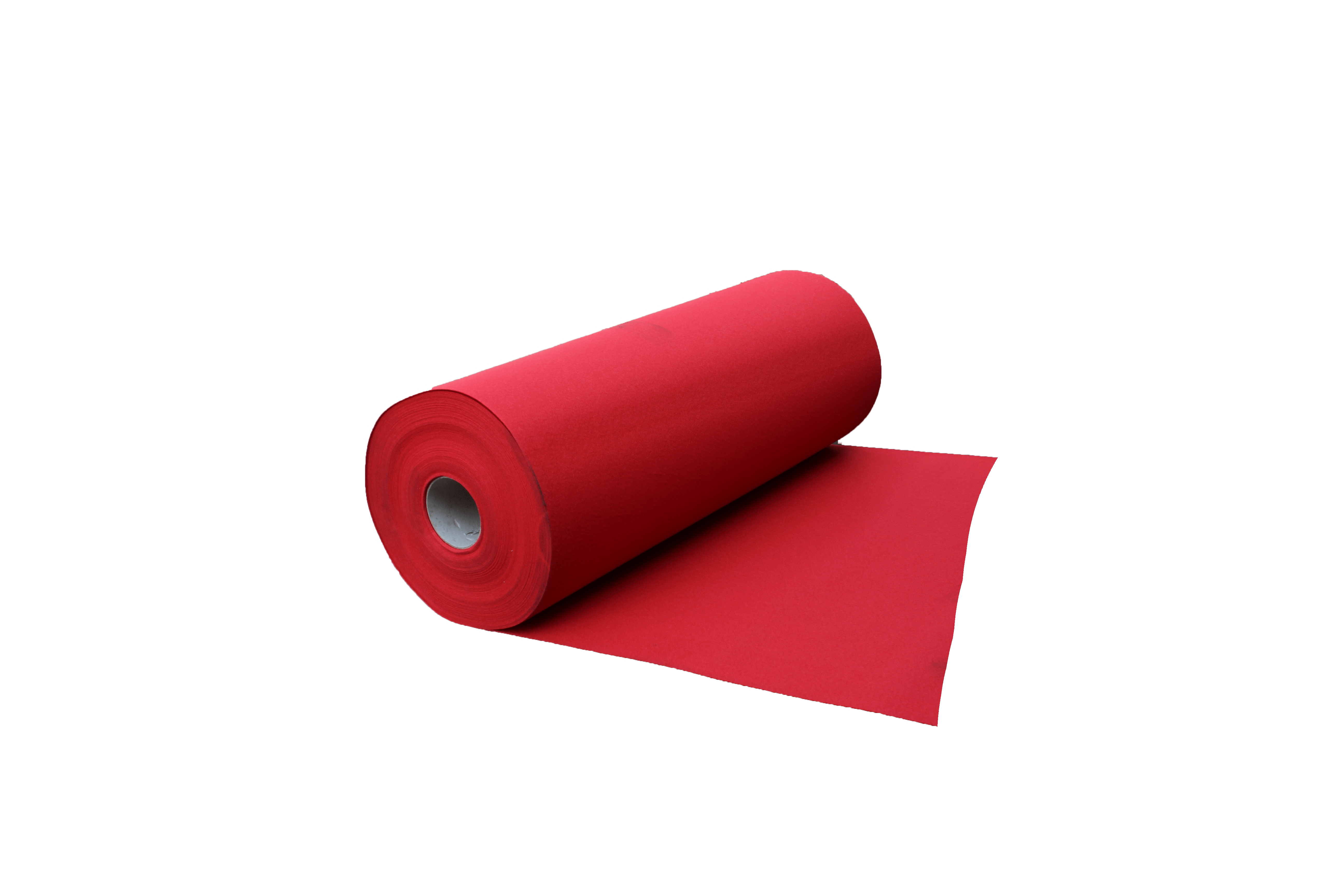 Moquette aiguilettée rouge de cheminement - 1m x 50m - AccessProtec